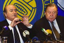 06.02.2001. Стокгольм. Пресс-конференция по поводу возможного соглашения с Европейским союзом о новой трансферной системе.